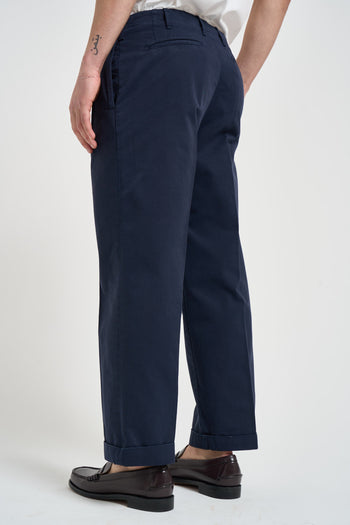 Pantalone uomo gamba dritta blu - 4