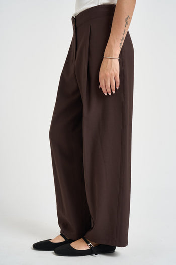 Pantalone donna con pinces moro - 3
