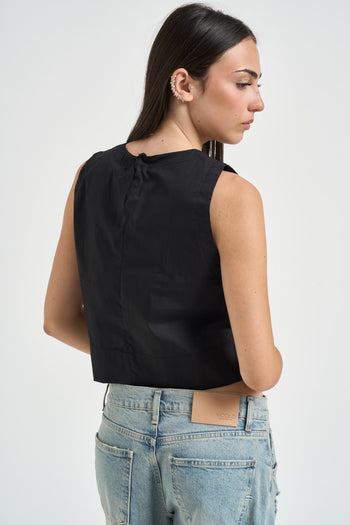 Top donna cropped nero - 3