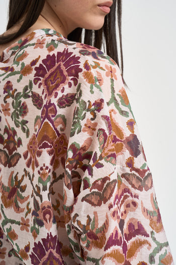 Camicia donna fantasia floreale multicolor - 5