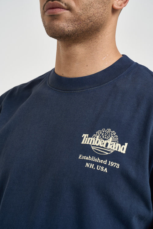 T-shirt uomo girocollo blu - 2