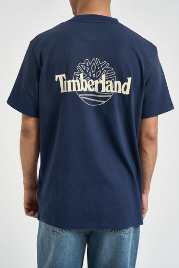 T-shirt uomo girocollo blu - 3