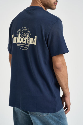 T-shirt uomo girocollo blu - 4