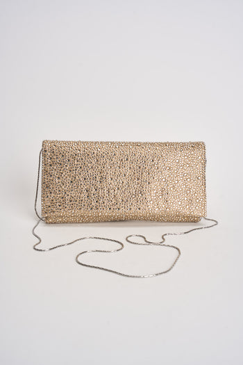 Pochette donna con strass oro - 5