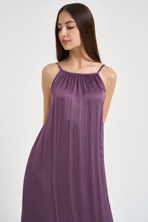 Abito donna lungo viola - 2