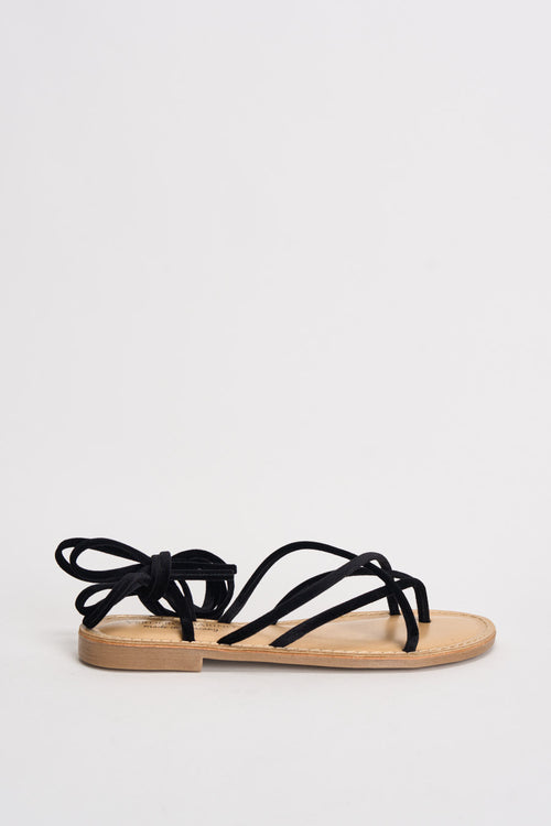 Sandali donna infradito alla schiava nero