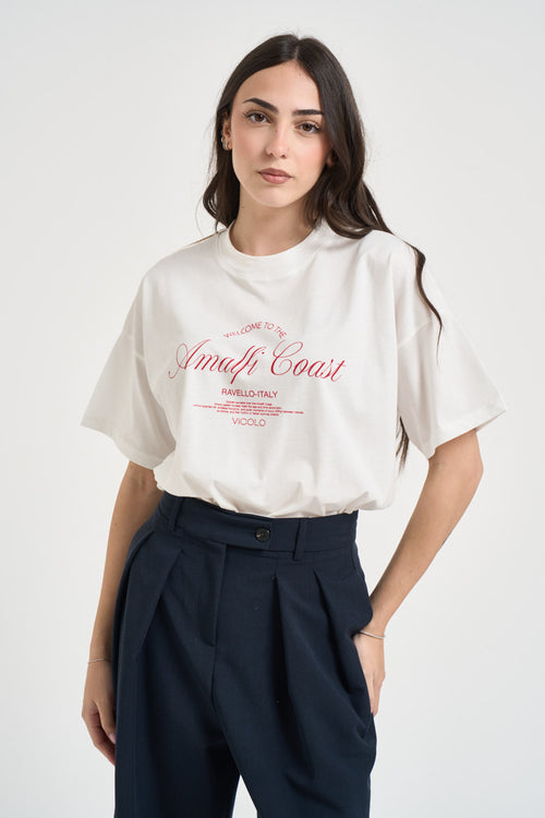 T-shirt donna con stampa Amalfi Coast - 1