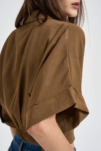 Camicia donna cropped moro - 6