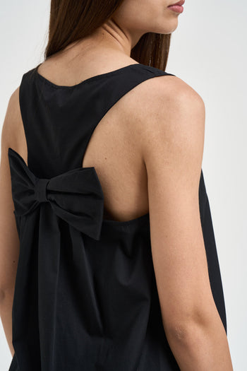 Top donna con fiocco sul retro nero - 4