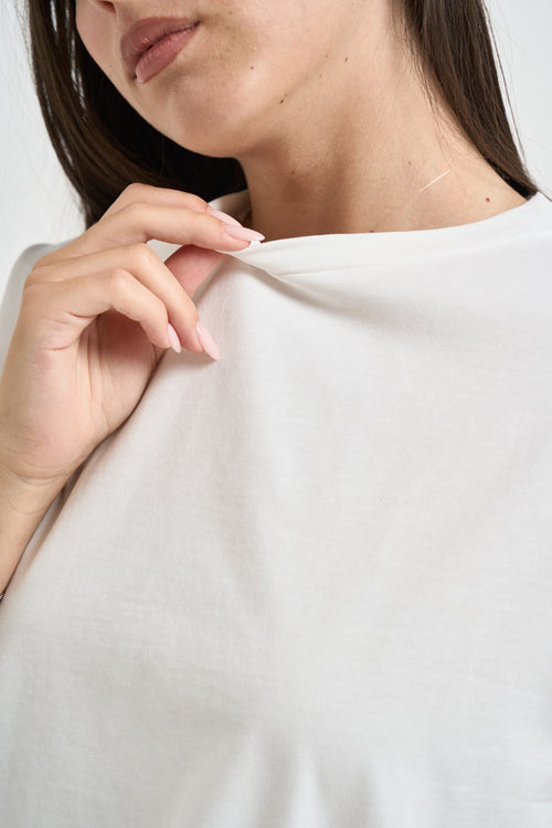 T-shirt donna a maniche corte bianca - 2