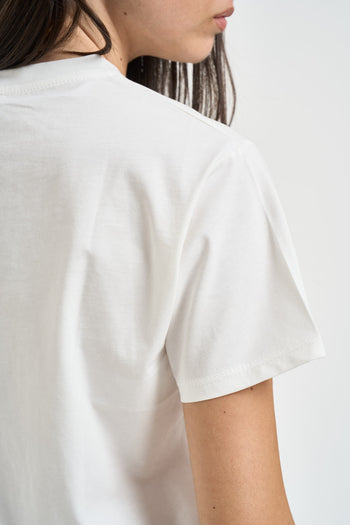 T-shirt donna a maniche corte bianca - 4