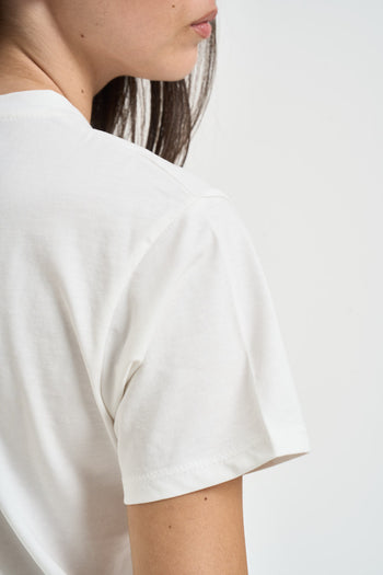T-shirt donna con scritta bianca - 4