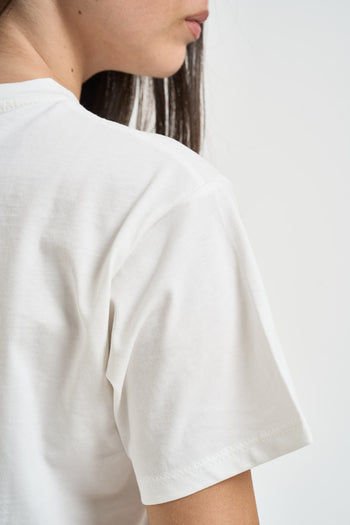 T-shirt donna con scritta bianca - 4