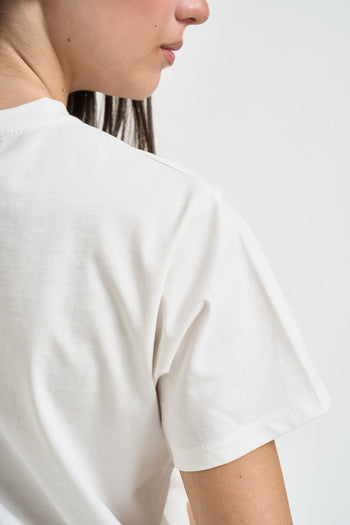 T-shirt donna con scritta bianca - 4