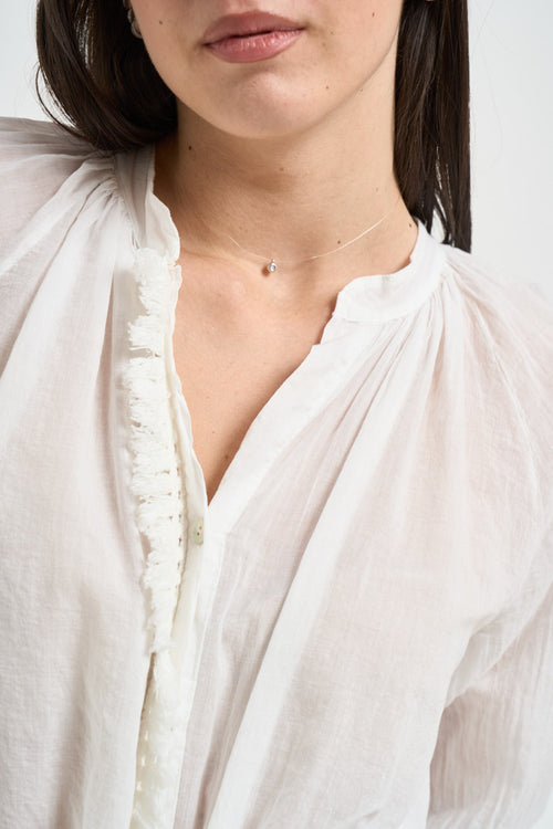 Camicia donna in cotone bianca - 2