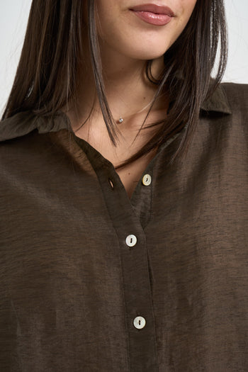 Camicia donna over moro - 3