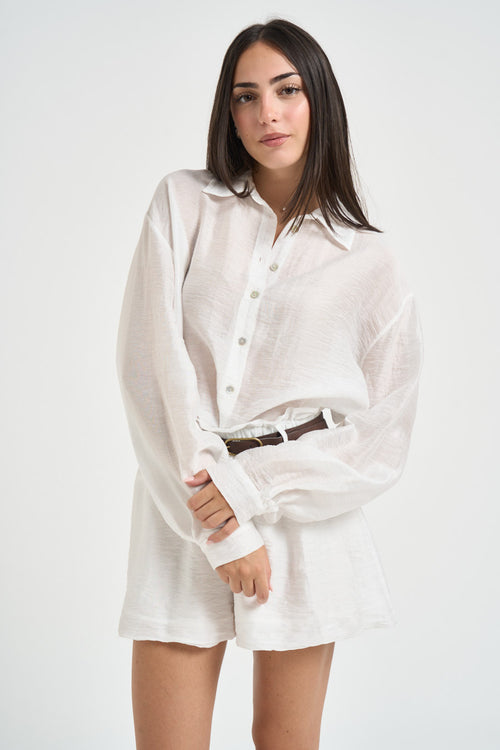 Camicia donna over bianca - 2