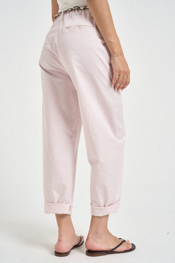 Pantalone donna gamba dritta rosa - 4