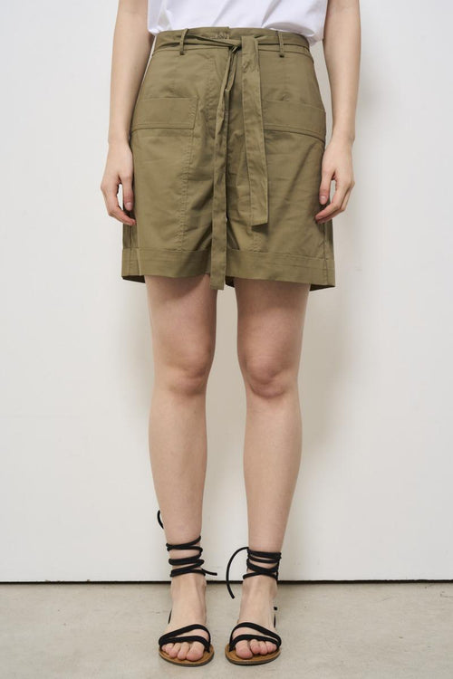 Women's military green Bermuda shorts