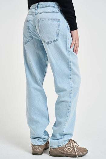 Jeans donna dritto denim chiaro - 5