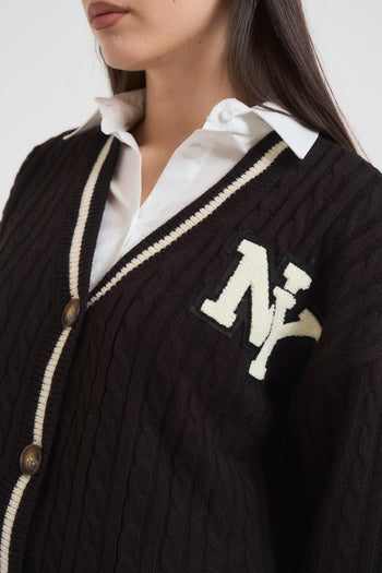 Cardigan college donna nero - 4