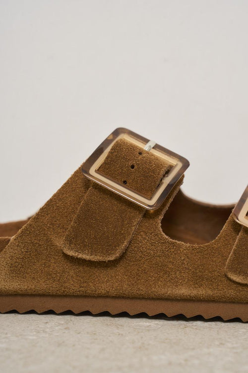 Women's brown suede sandal - 2