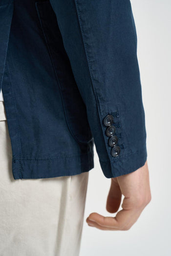 Giacca uomo in cotone blu - 7