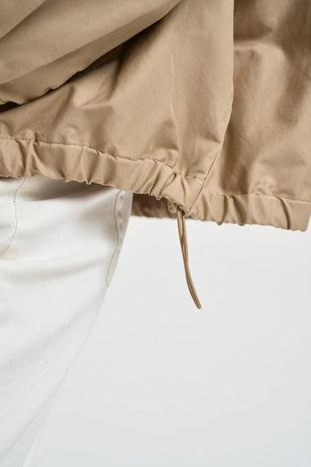 Parka donna in cotone beige - 3