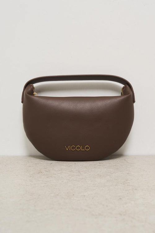 Borsa donna a spalla marrone - 1
