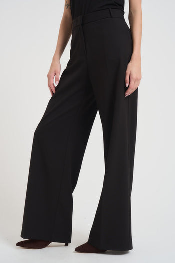 Pantalone  palazzo donna nero - 3