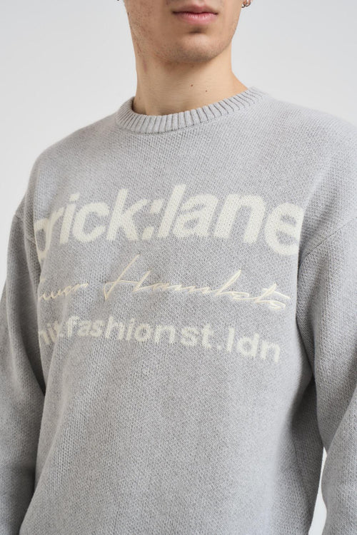 Maglia uomo girocollo grigio chiaro - 2