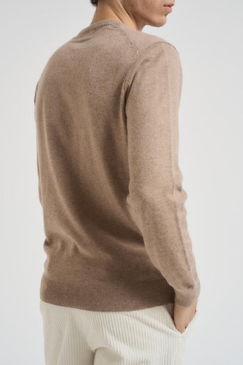 Maglia uomo girocollo cammello - 3