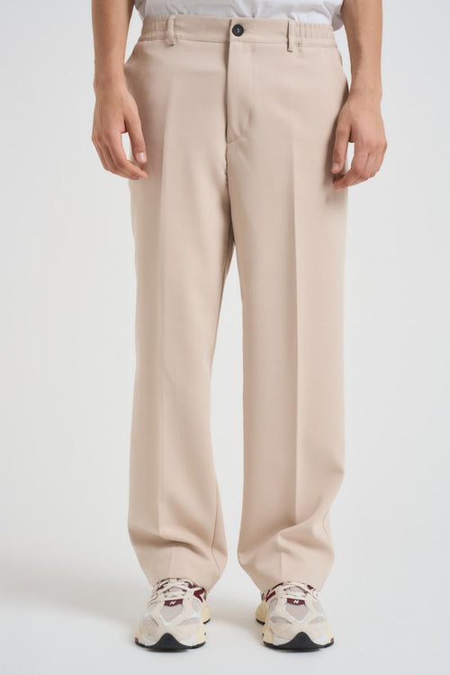 Pantalone uomo gamba dritta beige