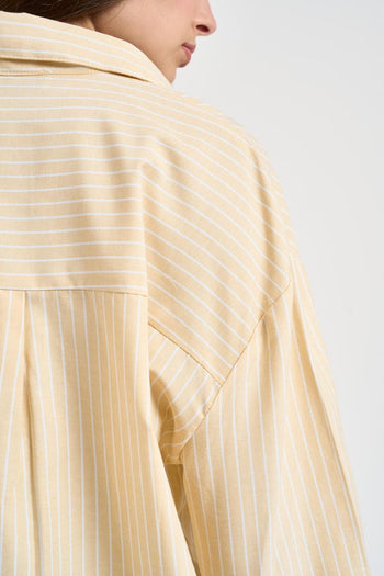 Set coordinato donna camicia e top giallo - 6