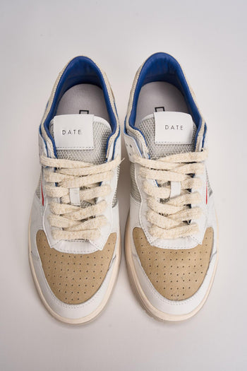 Sneakers uomo Torneo bianca e blu - 4