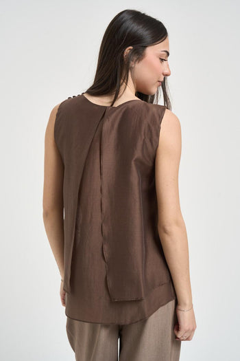 Blusa donna girocollo moro - 3