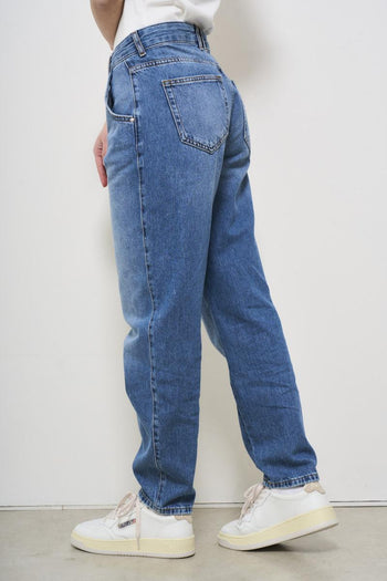 Jeans donna in denim medio - 5