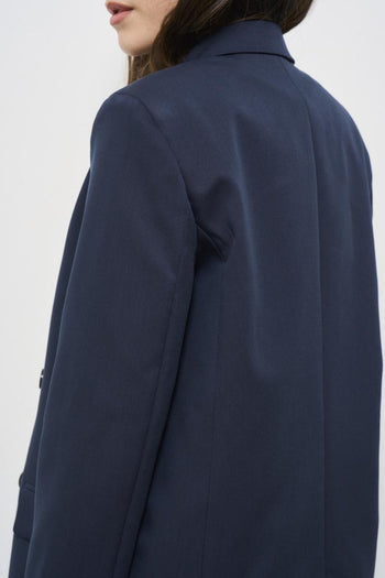Giacca donna blu doppiopetto - 6