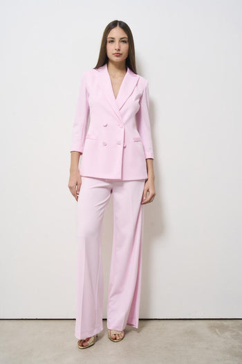 Pantalone donna gamba dritta rosa - 6