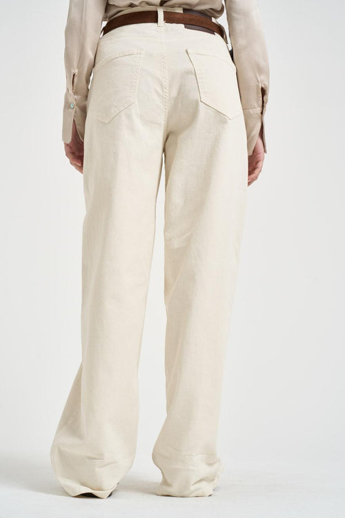 Jeans donna wide leg burro - 2