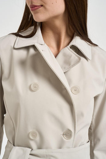 Trench donna doppiopetto ghiaccio - 4