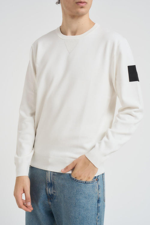 Maglia uomo girocollo bianca