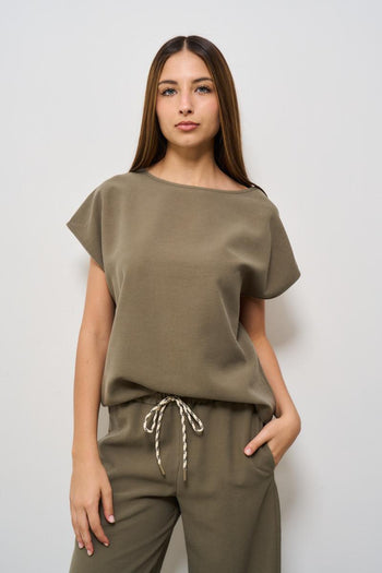 Completo abito donna verde militare - 4