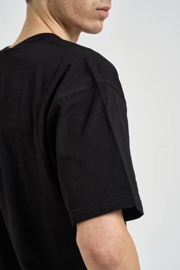 T-shirt uomo girocollo nera - 4