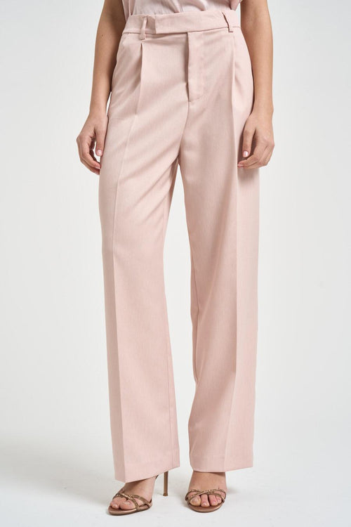 Pantalone donna dritto cipria
