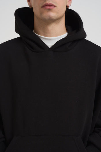 Felpa uomo con cappuccio nera - 3