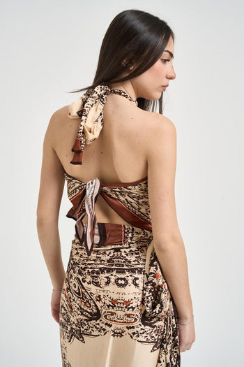 Top donna halter fantasia paisley - 4