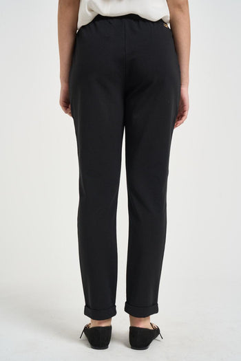 Pantalone donna tuta nero - 3