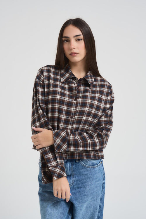 Camicia donna cropped multicolor - 2