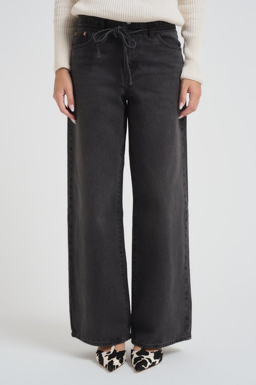 Jeans donna xl Straight in denim grigio - 2